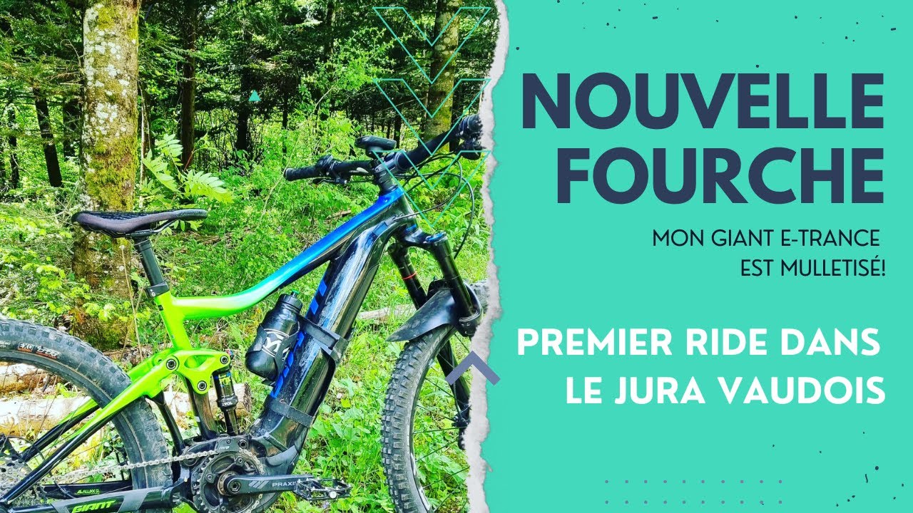 NOUVELLE FOURCHE POUR MON VTTAE GIANT E TRANCE SPOTRIBE