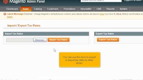 How to change tax rates in Magento Commerce - Magneto Tutorial