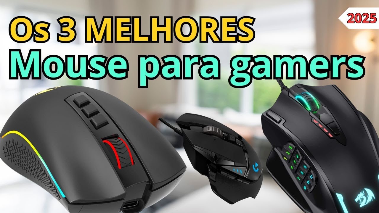 Top 3 melhores mouses gamers custo benefício de 2025 mouse gamer bom e ...