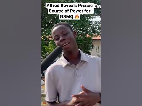 You won't believe it!🤯😱 Alfred Reveals Source of power for PRESEC LEGON