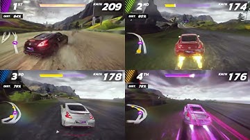 Splitscreen 4 Player - Asphalt Legends Unite PS4 PRO