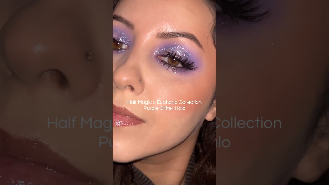 Half Magic x Euphoria Glitter Halo 💫 #makeuptutorial #eyeshadow #eyeshadowtutorial #euphoriamakeup