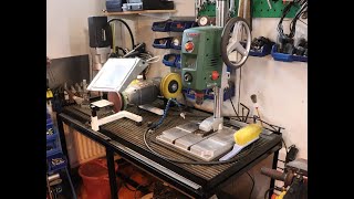 Drilling Table With Simple Cutting Fluid System. - Small workshop solutions -