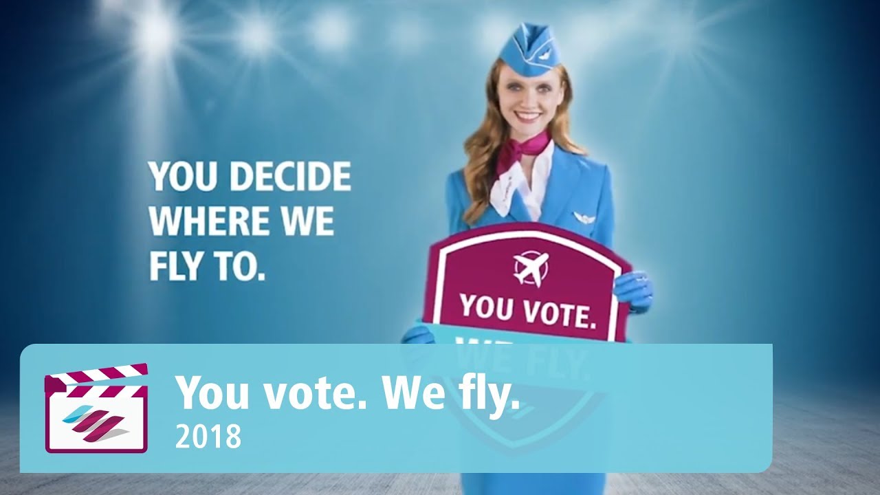 You vote. We fly. // Eurowings - YouTube
