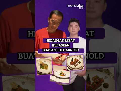 Chef Arnold Kembali Dipercaya Jokowi, Hidangkan Makanan Lezat KTT ASEAN #merdekadotcom #viralshort