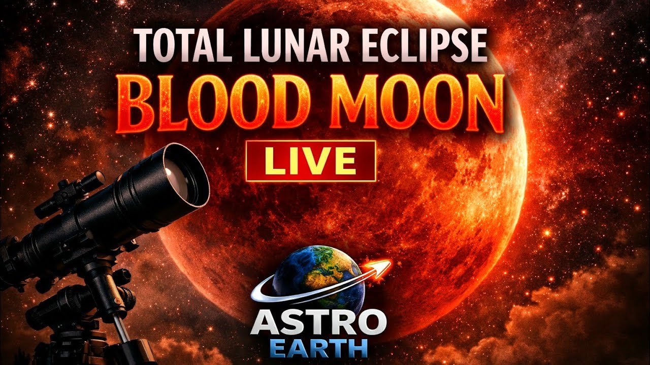 lunar eclipse through my telescope live in India 🌌🔭👻