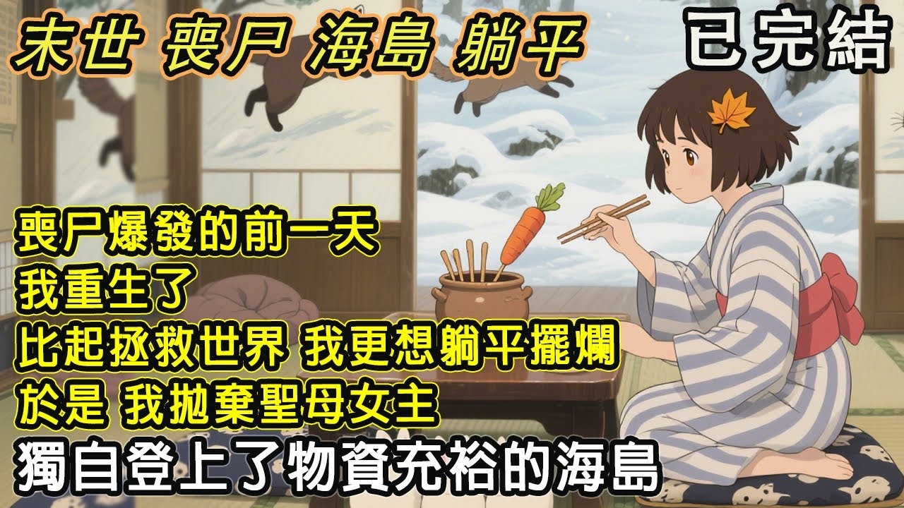 【完結/囤資】《末日摆烂紀》喪尸爆發前一天，我重生了。比起拯救世界，我更想躺平擺爛。於是，我拋棄聖母女主，獨自一人登上了物資充裕的島嶼。#末日#小說 #末世 #小說推文#囤資 #一口氣看完