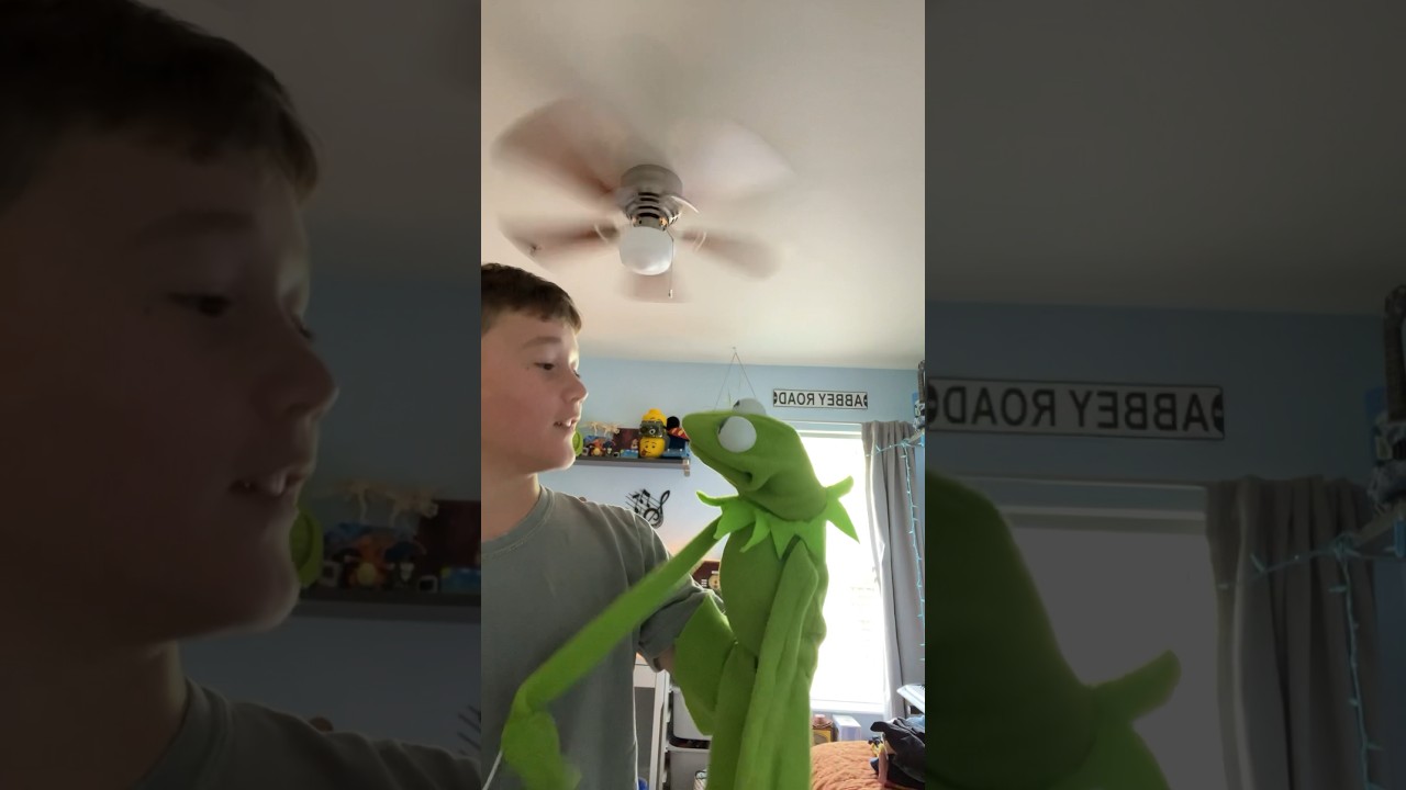 Kermit the frog puppet replica 