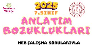 7. Sınıf Anlatım Bozuklukları