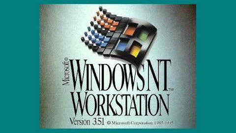 Microsoft Windows NT Version 3.51 Workstation-Server (1995) Tada, Ding, and Chimes
