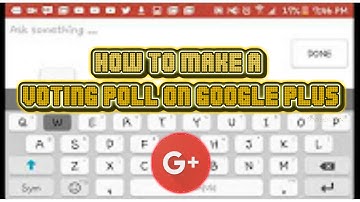 How To Make A Voting Poll on Google+