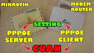 Anti RIBET !! Ini Cara Mudah Dan SIMPLE Setting PPPOE Server Dan Client Di Mikrotik !!