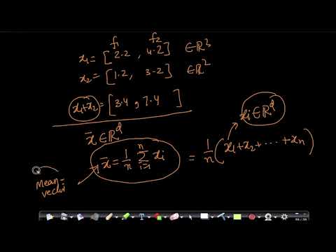 Understanding the Mean of a Data Matrix