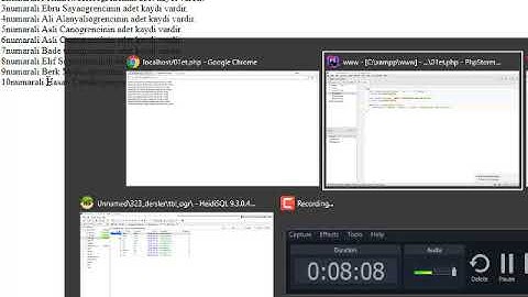 PHP 3 tablolu veri tabanindan veri çekmek