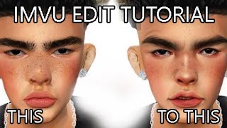 IMVU edit tutorial : How to repaint face  [ No sound and speaking + No speed up ]