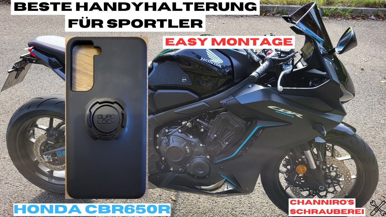 Motorrad-GPS-Halterung Für Honda CBR650R (2018–2024), Aus Aluminium, Schwarz, 160 Mm