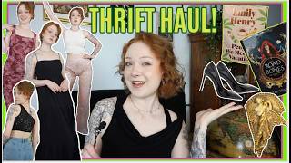 Regrettable glitter, horse girl holy grail, and many black dresses | SUMMER THRIFT HAUL