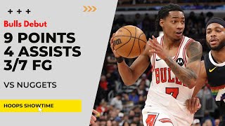 Rob Dillingham Bulls Debut 9 Points, 4 Ists, 37 Fg Vs Nuggets I 25-26 Nba Season