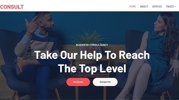 Designing a Modern Consultancy Website: HTML, CSS, and JavaScript Tutorial | Source code