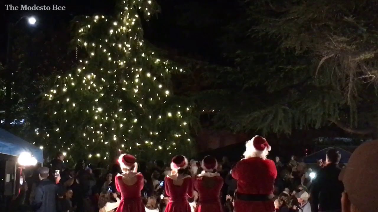 turlock lights its christmas tree youtube christmas tree lane turlock ca