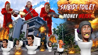 Money Heist Parkour Showdown: Skibidi Toilet Challenge & Cameraman ( Epic Parkour Battle Action )