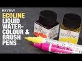 Review: Ecoline Inks and Brush Pens