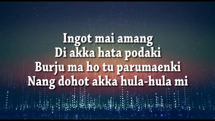 Amigos Trio -  Burju Marsimatua Lirik