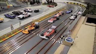 Tournament Slot Car RACING at Northline Raceway multiple races/cars - From Jimmy's Video Vault 2013*