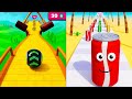 Going Balls VS Juice Run - Hard Levels Gameplay Android iOS Ep 1