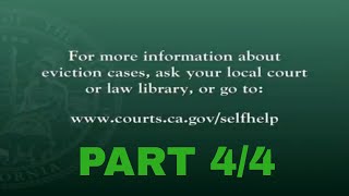 Resolving Your Eviction Case in California Courts