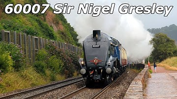 60007 Sir Nigel Gresley Passes Sprey Point Teignmouth - 08/07/23