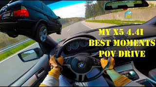 BMW X5 E53 4.4i V8 Best Moments POV Drive - Perfect ALLROUNDER?