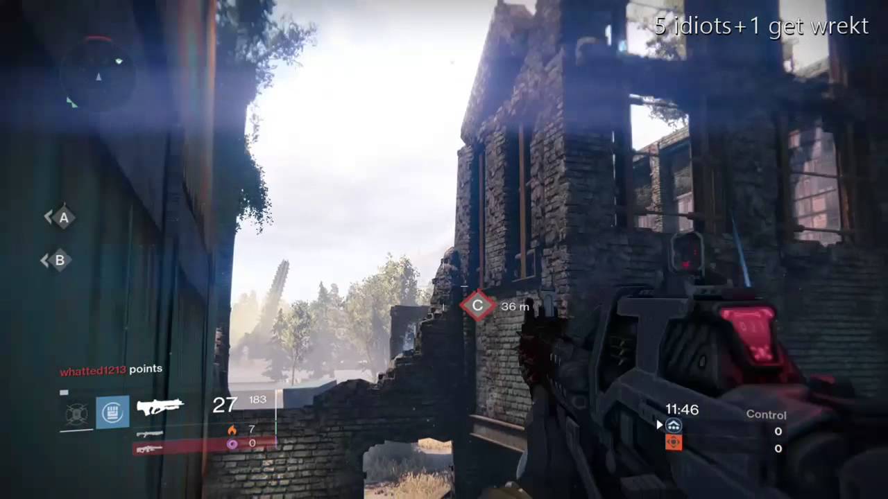 Destiny- 5 Kills One Grenade!!! Lightning Grenade OP