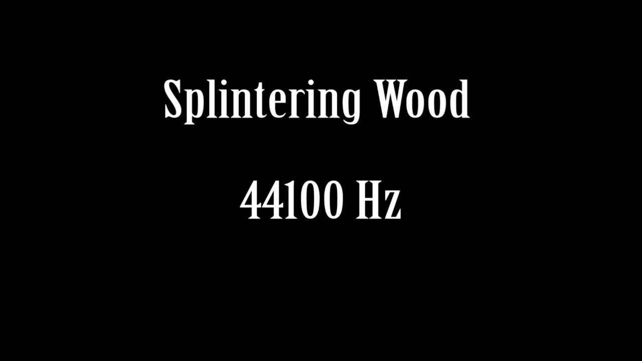 Wood Splintering Sound Effect Free High Quality Sound FX YouTube