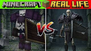 Minecraft Born in Chaos Mobs vs Real Life
