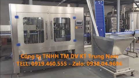 Máy Rửa - Chiết Rót - Đóng nắp 3 trong 1 Chai Nước Tinh Khiết