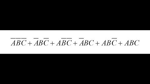 Digital Logic - Simplification of an SOP Expression 05