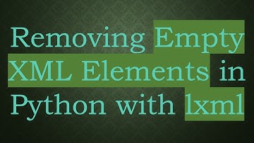 Removing Empty XML Elements in Python with lxml