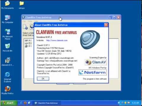 How to use clamwin antivirus