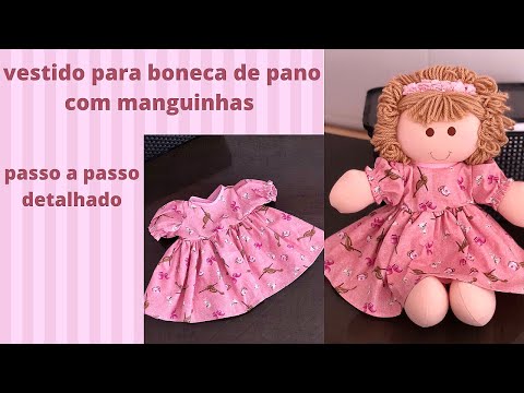 Roupinhas para bonecas com moldes para imprimir  Roupas de boneca de pano,  Artesanato bonecas de pano, Fazendo boneca de pano