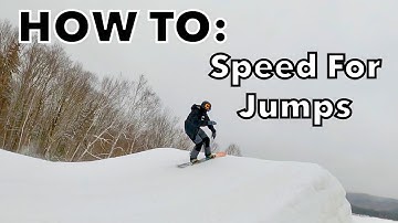 How To Know The RIGHT SPEED When Hitting A Snowboard Jump!