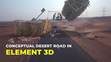 Concept Scene in Element 3d | After Effects + Element 3d | After Effect Tutorial | Matte Painting