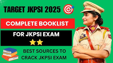 Best BOOKLIST & SOURCES for JKPSI EXAM✅ || JKPSI 2025 ⭐️⭐️