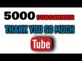 5000 subscriber completed career sandeo  special thanks