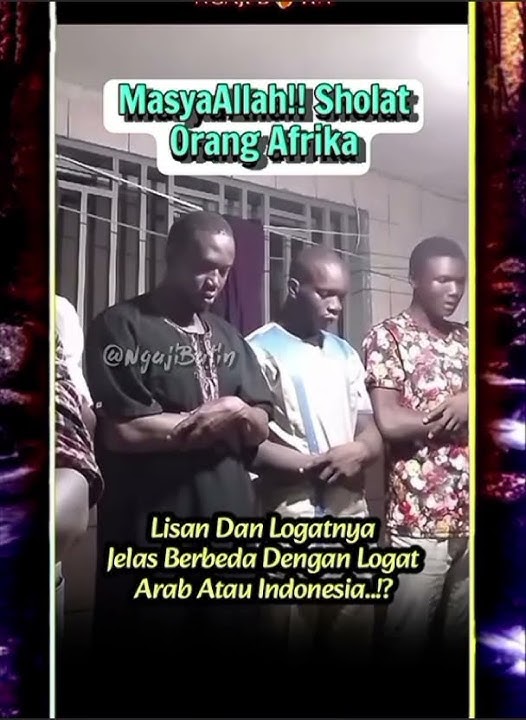 Sholat nya orang afrika#shorts