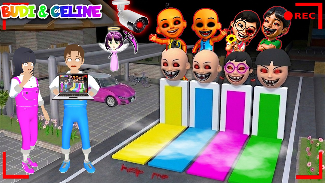 Yuta Mio Panik CCTV Merekam PINTU PORTAL MAIL, MEIMEI, UPIN IPIN EXE DI Depan Rumah😱