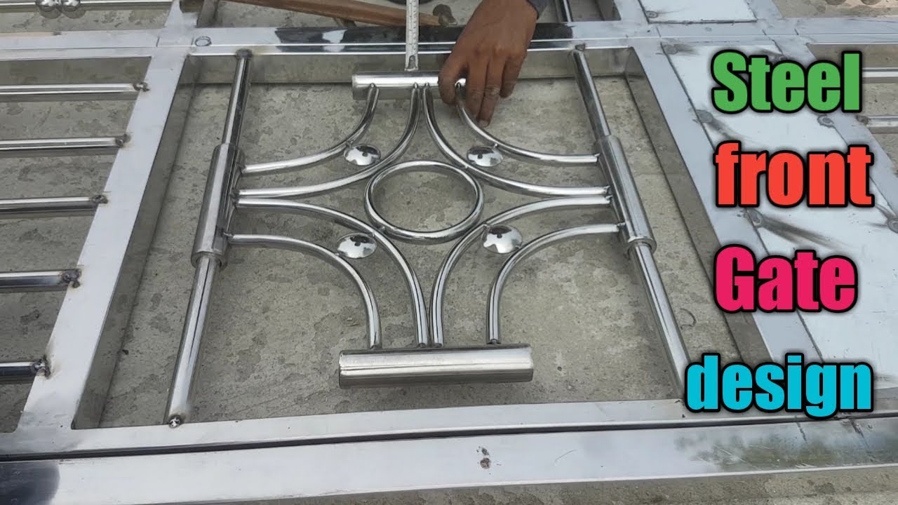 Steel front gate design || steel gate kaise banate hain - YouTube