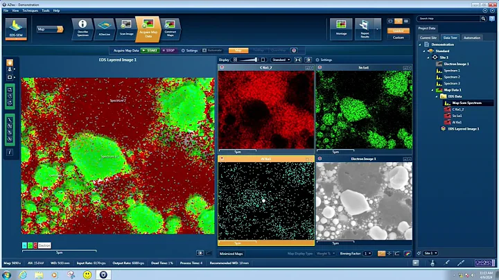 SEM (Hitachi SU3500) EDS operating procedure