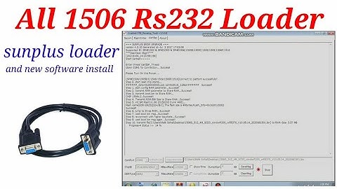 sunplus loader Rs 232 cable software update 1506t 1506f 1506g 1506tv 1507g