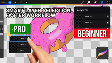 How To Use Layer Select In Procreate - Tutorial For Beginners